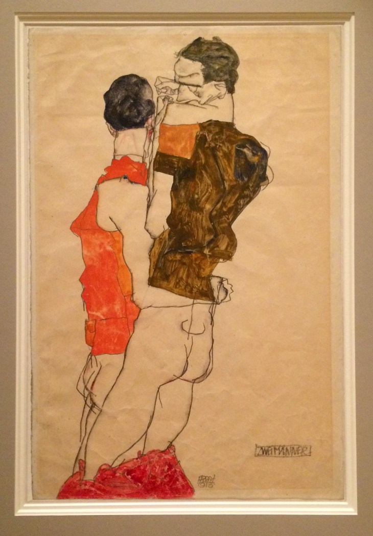 schiele two men